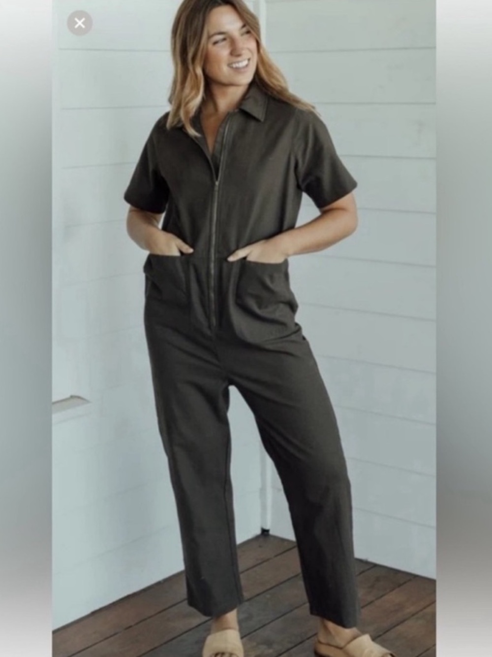 Neuflora Utility Jumpsuit with Zipper